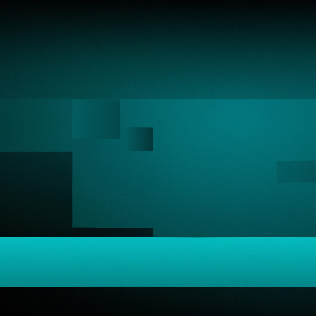 Luz Andina Estudio - logotipo minimalista con gradiente azul verdoso